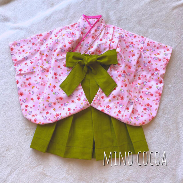 handmade baby HAKAMA 80-90cm キッズ/ベビー/マタニティのベビー服(~85cm)(和服/着物)の商品写真