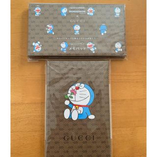 GUCCI ドラえもん　ノート　メモパッド(ノート/メモ帳/ふせん)