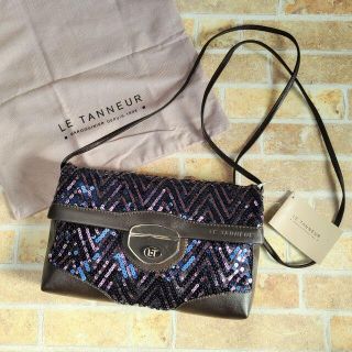 未使用 Le Tanneur ルタヌア ☆ スパンコール ショルダーバッグ 未使用 Le Tanneur ルタヌア ☆ スパンコール ショルダーバッグ
