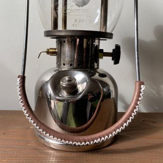 Coleman 242系ランタン用 特注ベイルカバー(ダークブラウンx白)