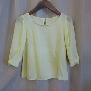 プロポーションボディドレッシング(PROPORTION BODY DRESSING)の☆PROPOTIONシースルーリボン袖☆(シャツ/ブラウス(半袖/袖なし))