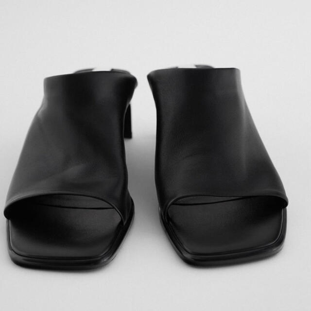 ZARA(ザラ)のZARAレアルレザーハイヒールシューズ レディースの靴/シューズ(ハイヒール/パンプス)の商品写真