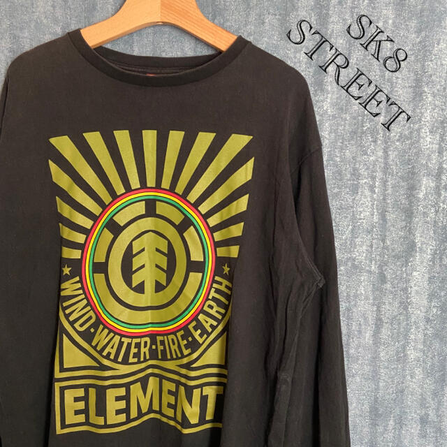 ELEMENT(エレメント)のelement エレメント　ビッグロゴ　ラスタカラー　SK8 ロンT メンズのトップス(Tシャツ/カットソー(七分/長袖))の商品写真