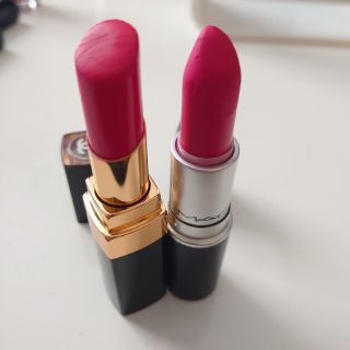 シャネル(CHANEL)のMAC リップ リレントレスリーレッド　ルージュココフラッシュ　91(口紅)