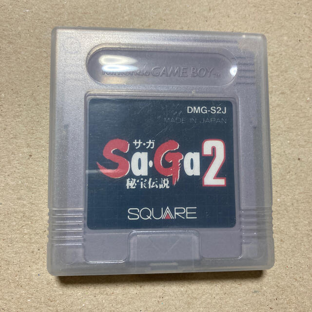 SQUARE(スクエア)のSaga2 秘宝伝説　ゲームボーイ エンタメ/ホビーのゲームソフト/ゲーム機本体(携帯用ゲームソフト)の商品写真