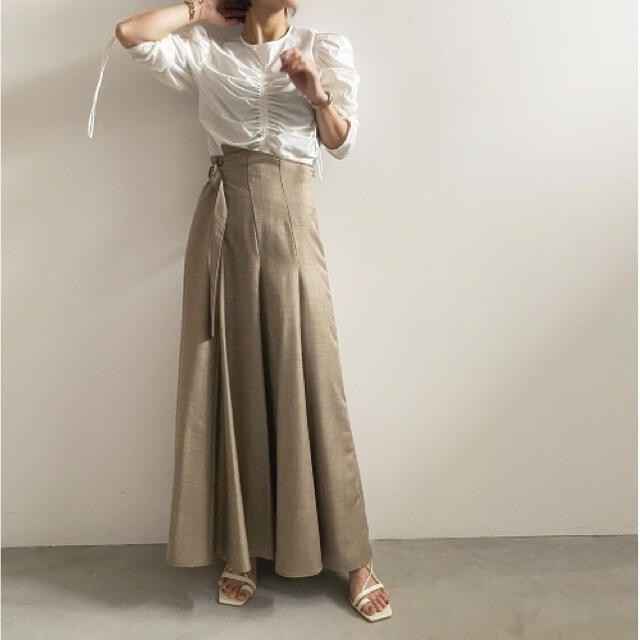 wrapping belted skirt / AMERI VINTAGE