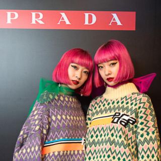 プラダ(PRADA)のPRADA プラダ シースルートップス(カットソー(半袖/袖なし))