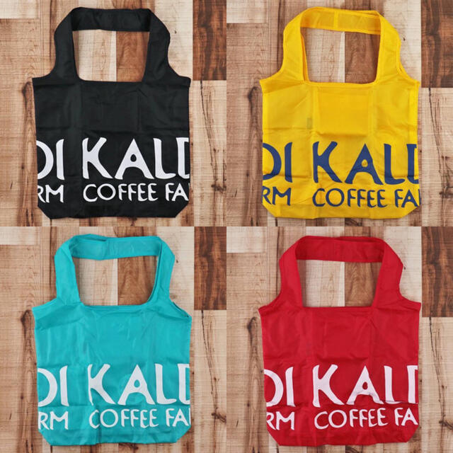 KALDI(カルディ)のめい様専用⭐︎匿名配送⭐︎カルディ マイバッグ エコバッグ黄&黒 レディースのバッグ(エコバッグ)の商品写真