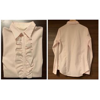 アオヤマ(青山)のレディース　ワイシャツ　ピンクフリル　洋服の青山　n♡line precious(シャツ/ブラウス(長袖/七分))