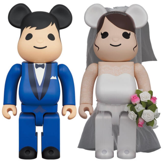 MEDICOM TOY(メディコムトイ)のBE@RBRICK グリーティング結婚 4 PLUS 100％ 400% セット エンタメ/ホビーのフィギュア(その他)の商品写真