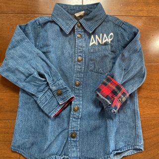 アナップキッズ(ANAP Kids)のアナップキッズ　デニムシャツ 110㌢(その他)