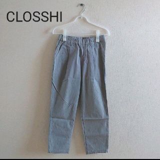 シマムラ(しまむら)のなのはな様　CLOSSHI　クロッシー　ストライプ　テーパードパンツ(カジュアルパンツ)