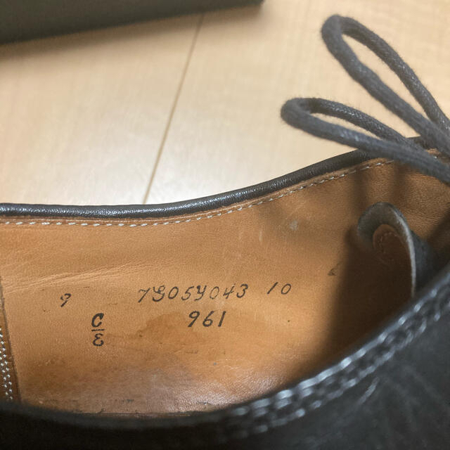 Alden(オールデン)の【tsuruya様専用】Alden（オールデン） Uチップカーフ 961 BK メンズの靴/シューズ(ドレス/ビジネス)の商品写真