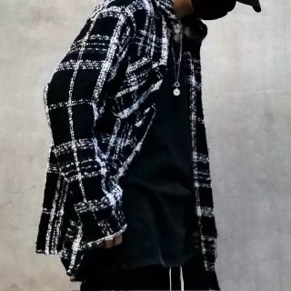 ステューシー(STUSSY)の【チェックシャツ】オーバーサイズ　Lサイズ(シャツ)