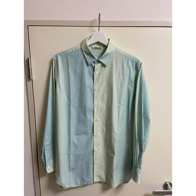 トップスAURALEE 20SS グラデーション　シャツ　オーラリー　ブルー