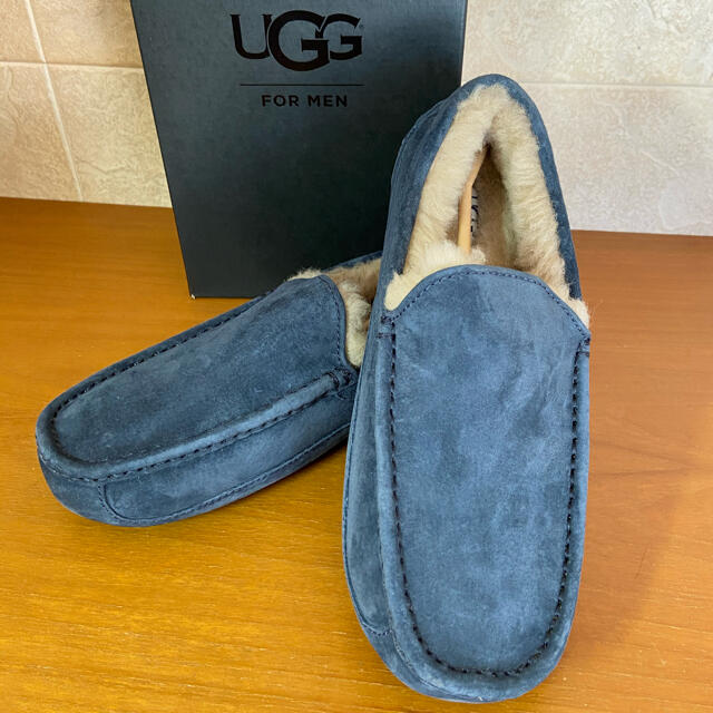 《専用》no.18★新品未使用★UGG FOR MEN ASCOT ネイビースエード◉状態