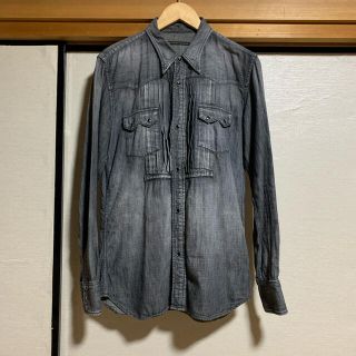 トーキングアバウトザアブストラクション(TALKING ABOUT THE ABSTRACTION)の日本製 TATA black denim western shirts(シャツ)