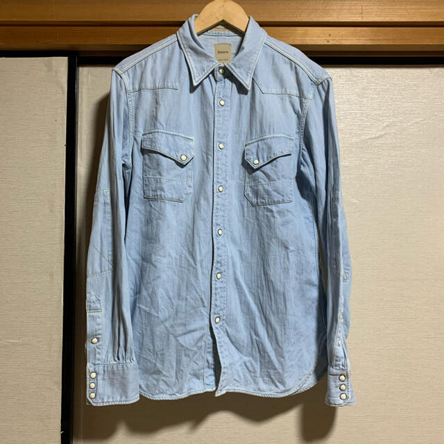 日本製　12ss Sanca Denim western shirtsメンズ