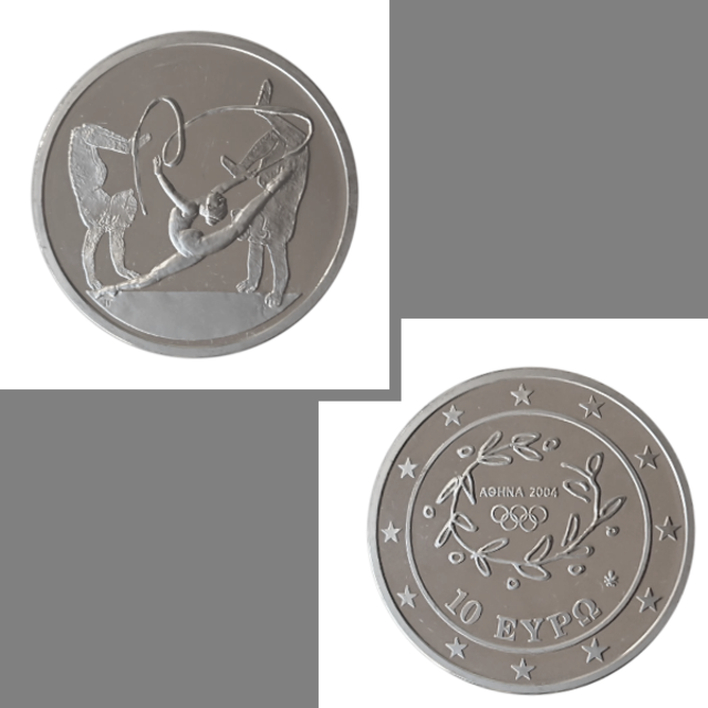 ギリシャ 銀貨 1オンス超 アテネオリンピック １枚