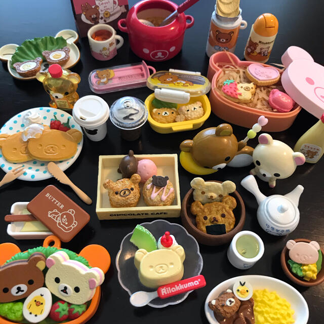 ☆オカ☆様専用　リラックマ♡ミニチュアセット（食品系） エンタメ/ホビーのおもちゃ/ぬいぐるみ(キャラクターグッズ)の商品写真