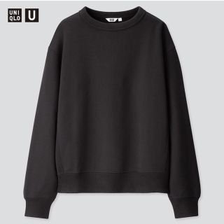 ユニクロ(UNIQLO)の20SS UNIQLO U ユニクロユー ワイドスウェットシャツ 黒 L(スウェット)