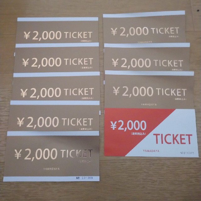 SCOT CLUB(スコットクラブ)のトネっ子様専用 YAMADAYAチケット 18000円 チケットの優待券/割引券(ショッピング)の商品写真