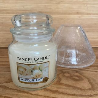 YANKEE CANDLE ヤンキーキャンドル　ジャーＭ＆シェード(キャンドル)