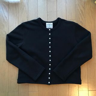 アニエスベー(agnes b.)のM001 CARDIGAN カーディガンプレッション　黒(カーディガン)