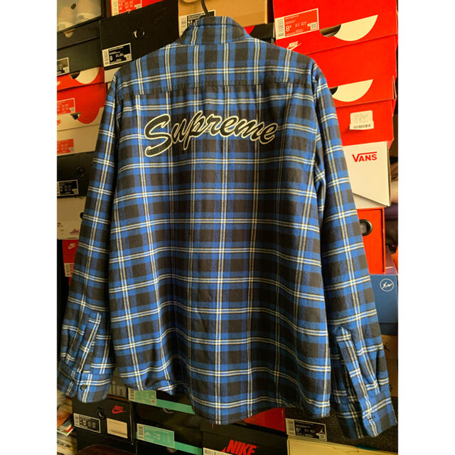 Supreme 19F/W Arc Logo Flannel Shirt L |