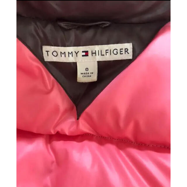 TOMMY HILFIGER(トミーヒルフィガー)のTOMMY HILFIGER ファー付きダウンジャケット　ブラウン&ピンク レディースのジャケット/アウター(ダウンジャケット)の商品写真