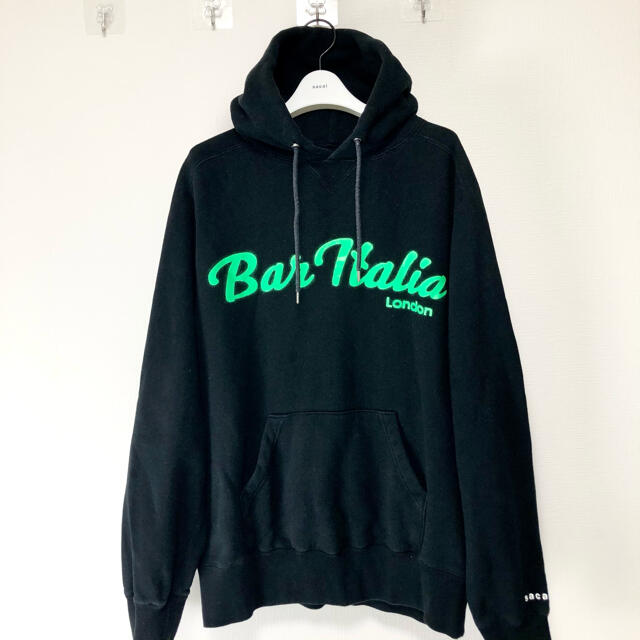 藤原ヒロシ着用　sacai 19aw bar italia hoodie | フリマアプリ ラクマ