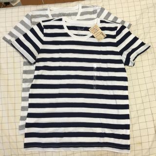 ムジルシリョウヒン(MUJI (無印良品))の無印良品  ボーダーTシャツ×2枚(Tシャツ(半袖/袖なし))