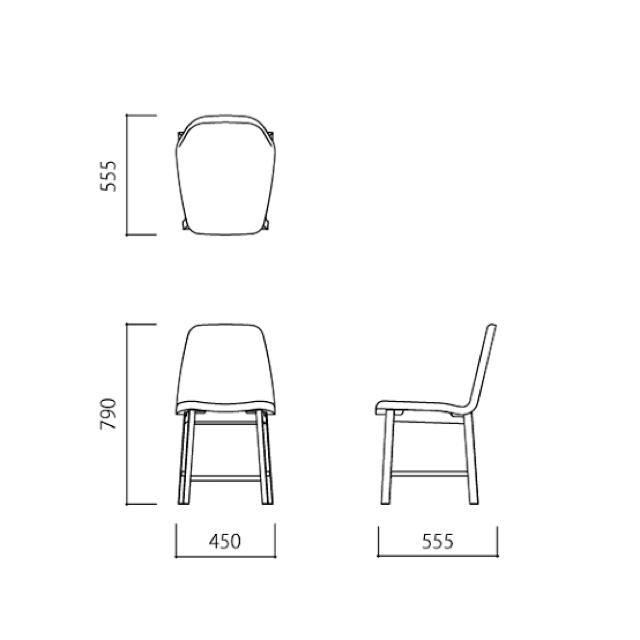 IDEE(イデー)のIDEE ANTON CHAIR アントン チェア ホワイト B インテリア/住まい/日用品の椅子/チェア(ダイニングチェア)の商品写真