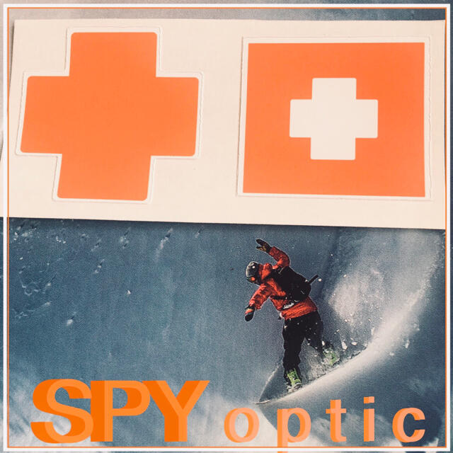 BURTON(バートン)のSPYスパイUS限定激レア型抜きオーセンティッククロスアイコンステッカーセット スポーツ/アウトドアのスノーボード(アクセサリー)の商品写真