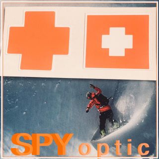 バートン(BURTON)のSPYスパイUS限定激レア型抜きオーセンティッククロスアイコンステッカーセット(アクセサリー)