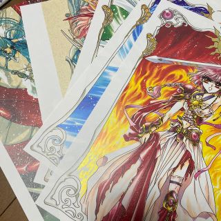 コウダンシャ(講談社)の5枚セット　レイアース　複製原画　clamp(イラスト集/原画集)