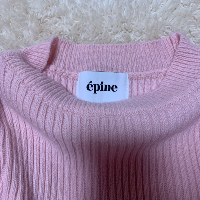 epine arm volum knit ピンク⚠️汚れ有り レディースのトップス(ニット/セーター)の商品写真