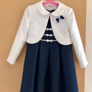 [新品]女の子服　sa-ku-ra フォーマルセット　濃紺×淡紫　130cm