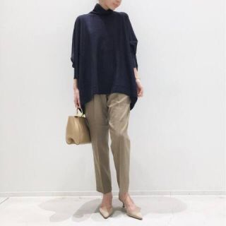 アパルトモンドゥーズィエムクラス(L'Appartement DEUXIEME CLASSE)のL'Appartement T/N Volume Knit 新品　ネイビー(ニット/セーター)