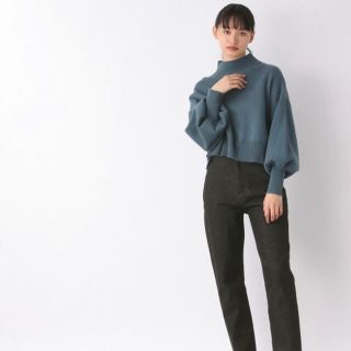 JEANASIS  Wフェイスショートハイネックプルオーバー タートルネック