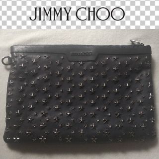 2016美品★JIMMYCHOO ジミーチュウ DEREK クラッチ バッグ 黒