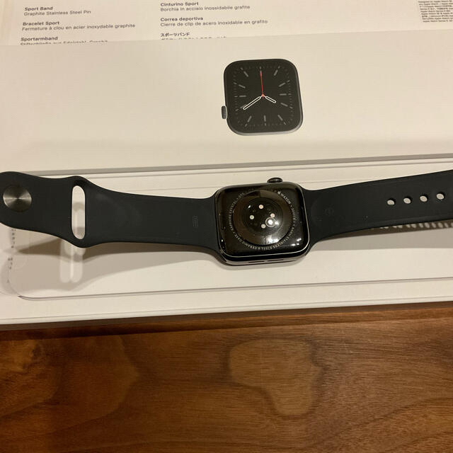 新同Apple Watchシリーズ6 44mmステンレスAppleCare加入済