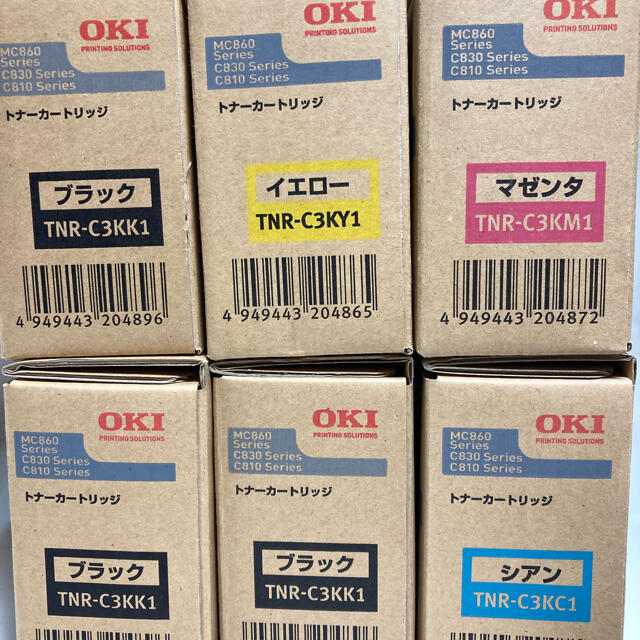 【純正】OKI トナーカートリッジ　6本セット　新品未使用