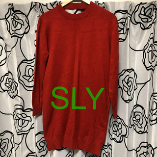 スライ(SLY)のSLYニットワンピース(ミニワンピース)