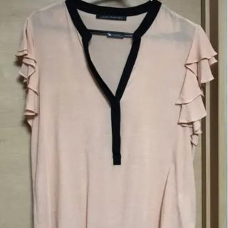 ザラ(ZARA)のZARA フリル袖ブラウス(シャツ/ブラウス(半袖/袖なし))