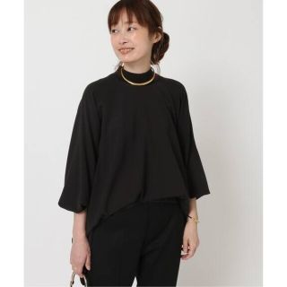 ドゥーズィエムクラス(DEUXIEME CLASSE)の新品【ENFOLD/エンフォルド】HIGH NECK ブラウスブラック　(シャツ/ブラウス(長袖/七分))