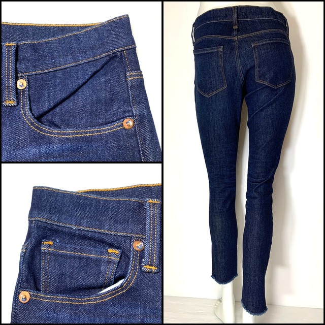 23区(ニジュウサンク)の23区 DENIM カットオフ 強ストレッチ タイトスキニーサイズ36 68cm レディースのパンツ(デニム/ジーンズ)の商品写真