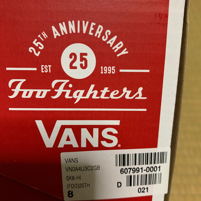 vans バンズ　ヴァンズ　フーファイターズ　foo fighters 26.0