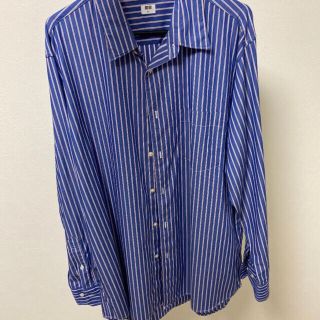 ユニクロ(UNIQLO)のユニクロ ストライプシャツ ＸＬ 長袖シャツ 長袖 UNIQLO メンズシャツ(シャツ)