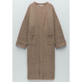 ザラ(ZARA)の新品✨ロングニットコート(ニットコート)